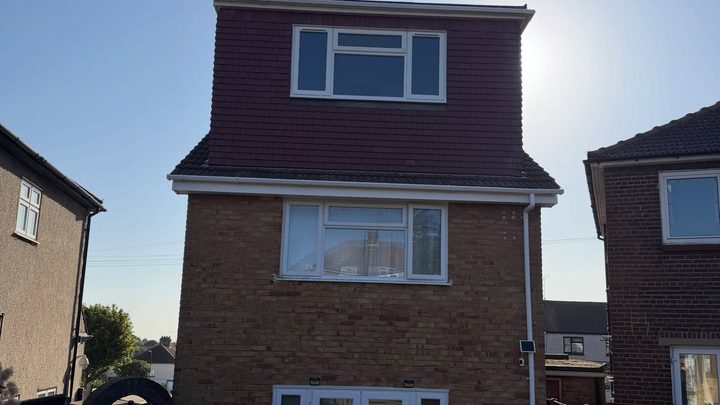 Completed rear dormer seen from the garden