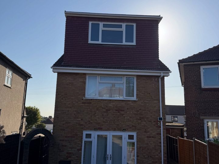 Rear dormer under construction on a Dartford house